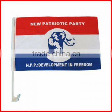 promotion flag,30*45cm polyester flag,car flag window clips