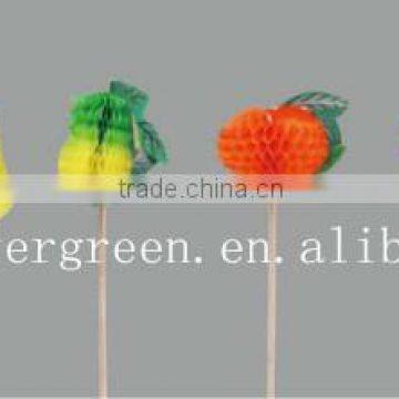 Party Decorative Disposable Honeycomb Fruit Pick