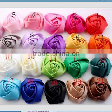 Satin ribbon flowers for headbands