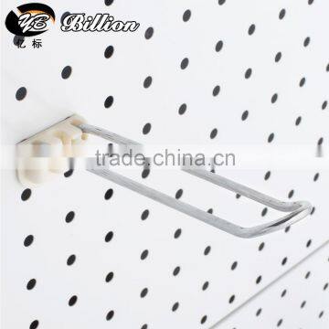 High quality customized factory u shape Plastic Material pegboard hanging display hook