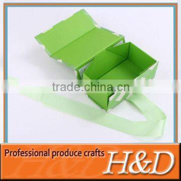 delicate ribbon paper gift box for wedding manufacturer