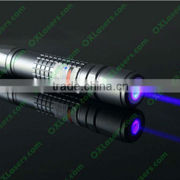 445nm/450nm 1000mw/1Watt Waterproof focusable blue laser pointer burning torch +aluminium case+free goggles +free shipping