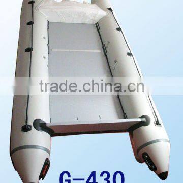 (CE) 14ft inflatable high speed catamaran boat for sale