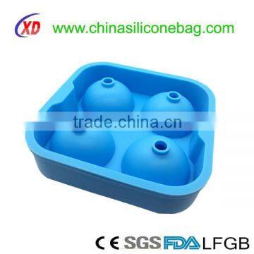 four silicone ice cube balls ice cube tray