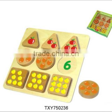 New DIY Educational Wooden Jigsaw Puzzles Kids Learn Study Toys