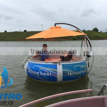 HEITRO BBQ donut boat for entertainment, Original manufacture barbecue boat electric motor (6 persons type)