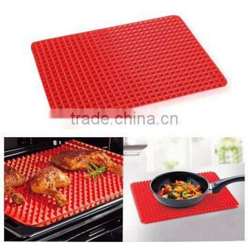 FDA food grade Silicone collapsible Pyramid Pan baking mat for oven