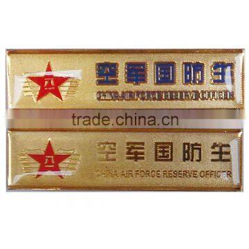 sublimation metal name plate