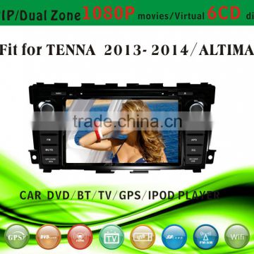 android car dvd player fit for Nissan Tenna 2013 2014 with radio bluetooth gps tv pip dual zone