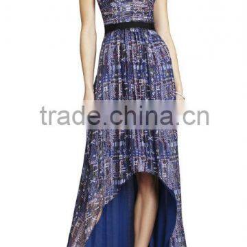 Sexy lady dress one shoulder printed elegant long summer stylish dresses