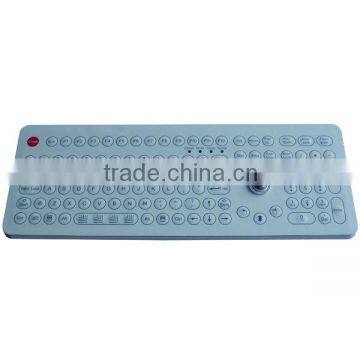 IP68 Chemical Resistance Membrane Keyboard With Trackball Mouse Combo