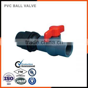 3/4" Light Grey Plastic Pvc Ball Valve photo-3