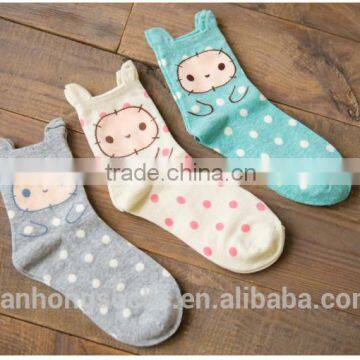 Autumn new cute cartoon socks woman cotton socks wholesale