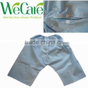 Disposable surgical blue colonoscopy pants