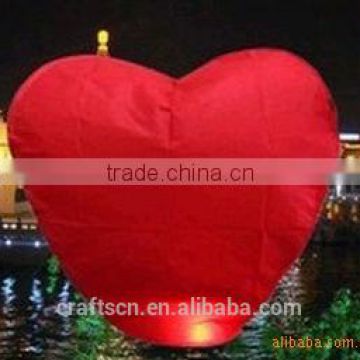 Heart shaped wishing sky lantern