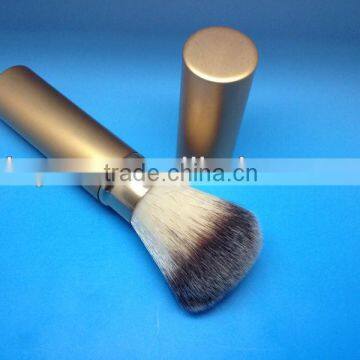 golden retractable make up powder/blush brush