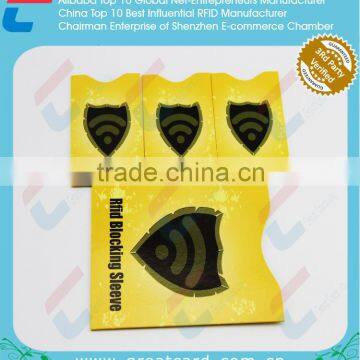 Customized RFID Passport Blocking sleeve / PVC card sleeves