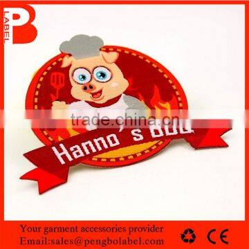 2015 custom high quality damask woven clothing label