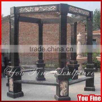 Hand Carved Outdoor Decorative Marble Garden Pavilion Gazebo