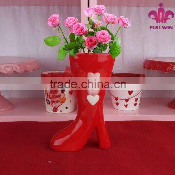 unique flower vase shapes shoe flower vase