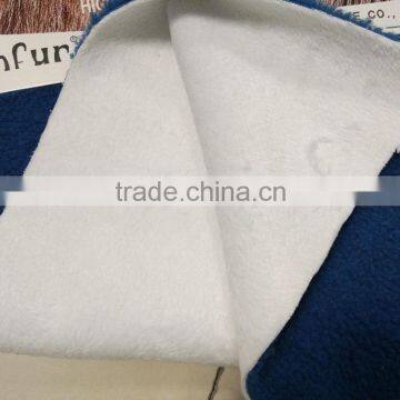 100% Polyester Sherpa Bonded Velboa Plush Fabric