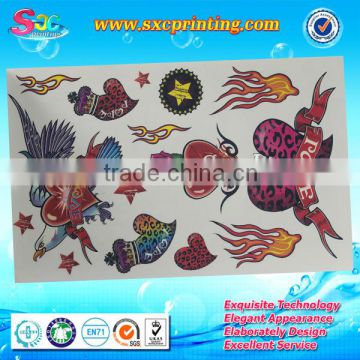 Popular design football face sticker, face paint stickers, face mask stickers