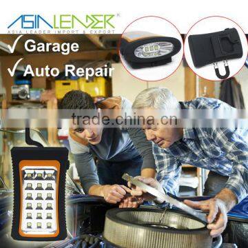 Asia Leader Products LED Magnetic Work Light COB Stand Hook Inspection Flashlight Hanging Light