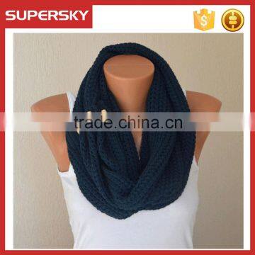 V-441oversized knitting infinity chunky neck warmer scarf crochet circle cable pattern neck warmer loop scarf