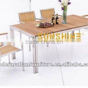 Outdoor Garden Furniture WPC Poly Wood Dining Sets FCO-P23