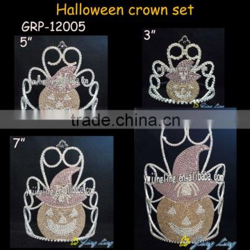 latest group tiara pumpkin face tiara halloween crowns