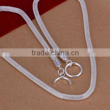 20INCHS 4MM snake chain 925 sterling silver necklace