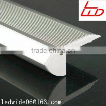 L shape stair nosing aluminum profile with led strip ,6063-T5 series