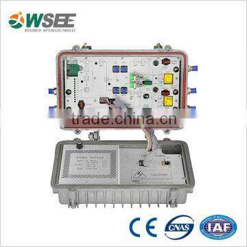 Four RF outputs agc CATV Fiber Optic Node with reverse path (SOR719)