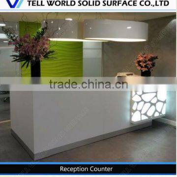 Hot Sale High Quality Environmental Modern Design White Reception Desk photo-5