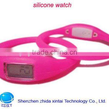 cheap pink Anion silicone wrist watch oem