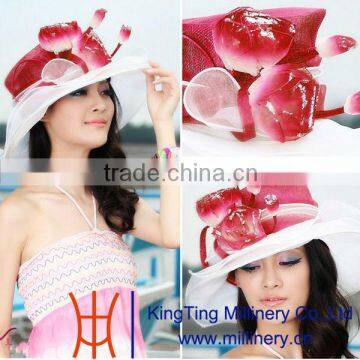 2014 Top Sell Natural Straw Sinamay hats