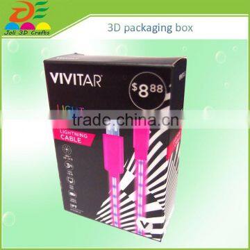 high quality pharmaceutical 3d picture moving lenticular plastic iphone packaging box