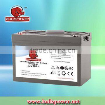 12v 90ah solar panel battery Gel battery power safe battery