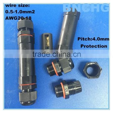 wholesale IP67 wire to wire waterproof connector in stock directly factory