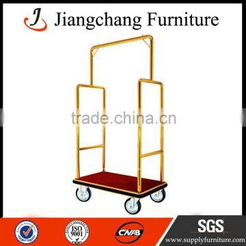 Hotel Used Stainless Steel Luggage Trolley For Sale JC-TC08