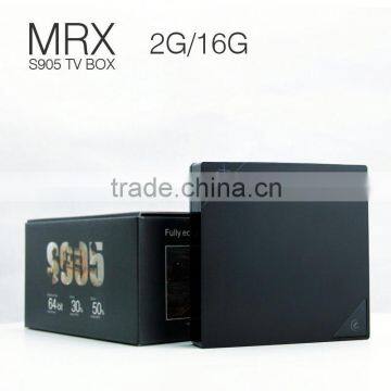 2016 Hot selling box Amlogic S905 Quad Core Android 5.1 Tv Box 2G/16G Support H.265 4K*2K Bt4.0 Tv Box MRX
