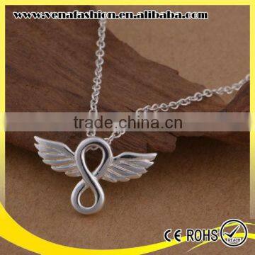 Mens Silver Necklace Cheap Angel 925 Wing Pendant