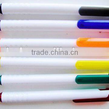 Simple classic ball pen with colorfull trims