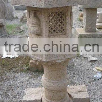 item61 china yellow outdoor stone lantern