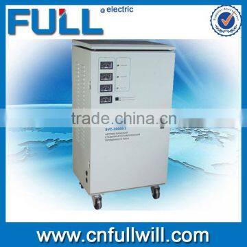 Hot sale SVC 30KVA single phase input motor type automatic universal voltage stabilizer