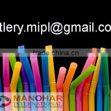 pp plastic straw for liquid / wrapped straw by paper or film individually / bandy straw .