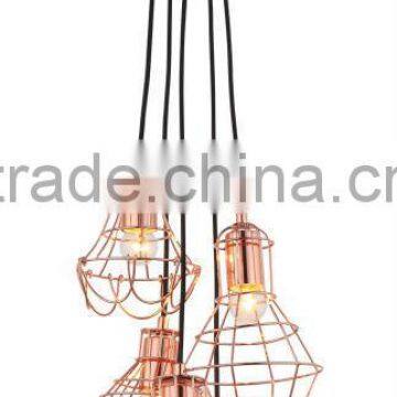 5 Different Style Wire Cage Pendant Lamp,Chandelier Pendant Lighting,5 wire Light Cluster