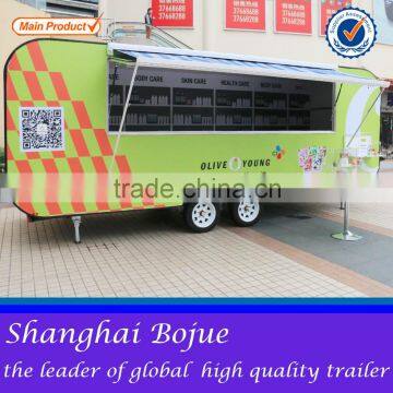 2015 hot sales best quality CE ISO UL EEC food caravan food vending caravan stainless steel food caravan