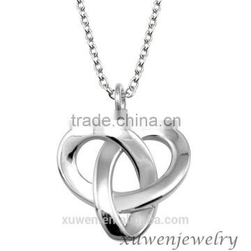 silver tone knot celtic pendant 316l stainless steel necklace                        
                                                                                Supplier's Choice