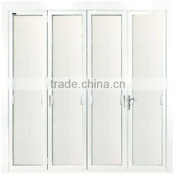 Double glass louver folding doors sale on alibaba